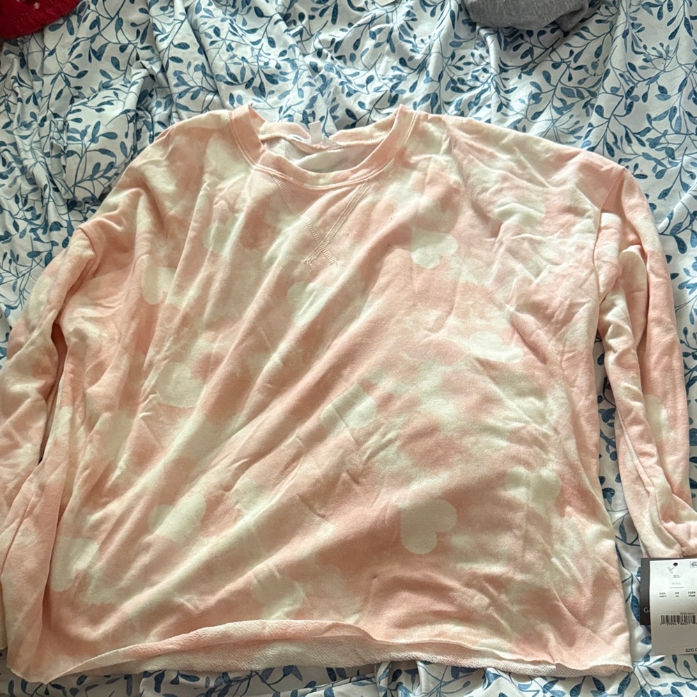 Grayers Pink and White Long Sleeve Tee